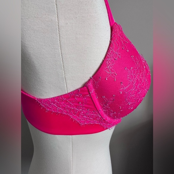 Victoria's Secret Very Sexy Push Up Lined Bra with Lace 34DDD - Picture 4 of 10
